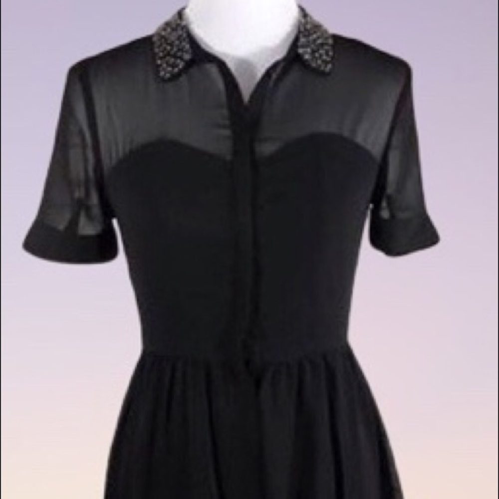 LC by Lauren Conrad Sheer Overlay Dress